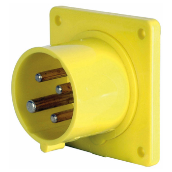 ABL CEE Form 16A 4 Pin Socket Male Yellow housing