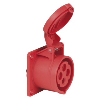 PCE CEE 16A 400V 4p Socket Female Red, IP44